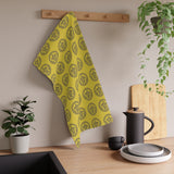 Gold Tropical Sea Turtle Tea Towels - Cotton Twill, Ideal for Home, Kitchen Decor, Beachy Kitchen, Sea Turtle Lovers