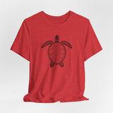 Intricate Black Ink Sea Turtle Graphic Tee - 7 Colors
