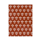 Burnt Orange and White Sea Turtle-Themed Velveteen Microfiber Blanket - 3 Sizes