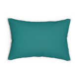 Teal Sea Turtle Lumbar Pillow
