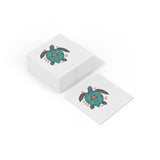 Blue Boho Tropical SeaTurtle-Themed Cocktail Napkins