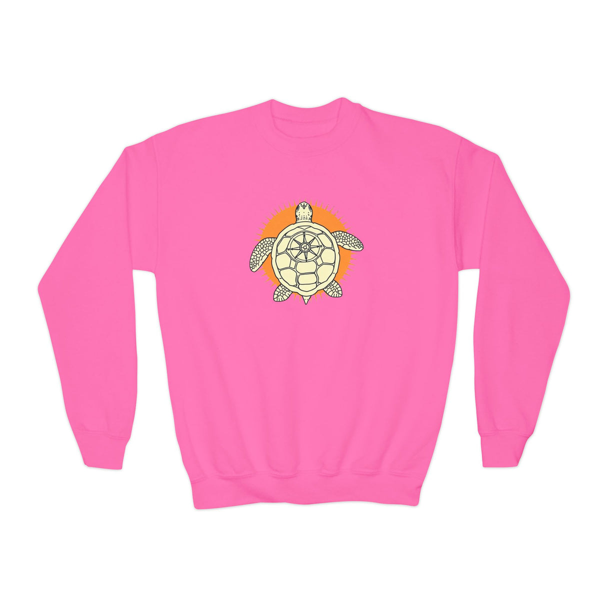 Navigator Sea Turtle Graphic Youth Crewneck Sweatshirt