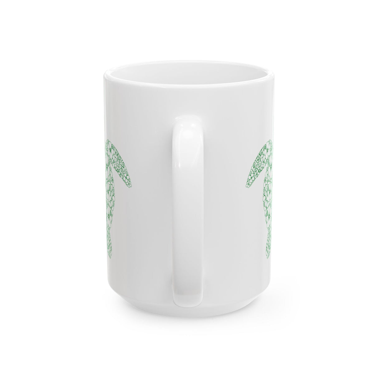 Tropical Green Sea Turtle Design Mug