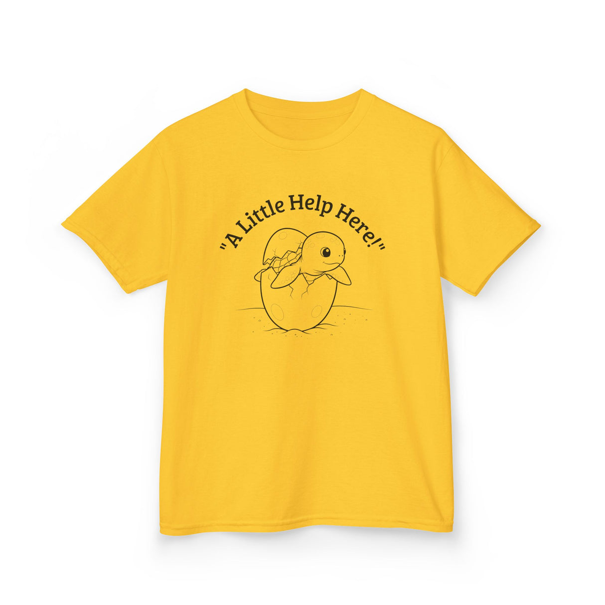 Kids Cute Baby Sea Turtle Hatching Cartoon Tee, Kids T-Shirt, Sea Turtle Apparel, Animal Lover Shirt, Children's Clothing