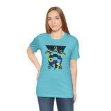 Bauhaus Blue Yellow Black Sea Turtle Graphic Tee - 5 Colors