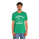 Don't Mess With Sea Turtles White  Ink Graphic Tee - 4 Colors