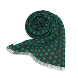 Pine Green and Teal Sea Turtles Light Scarf