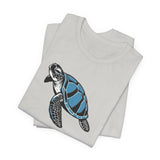 Blue Comic Print Sea Turtle Graphic Tee - 7 Colors