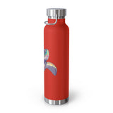 Red Airbrush Sea Turtle Water Bottle 22oz