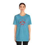 Red Heart Sea Turtle Graphic Tee - 8 Colors