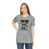Bauhaus Blue Yellow Black Sea Turtle Graphic Tee - 5 Colors