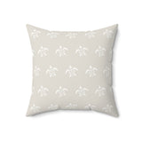 Off White Momchrome Sea Turtle Pillow, Faux Suede Pillow - 4 sizes