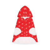 Red and Pink Sea Turtle Pet Hoodie