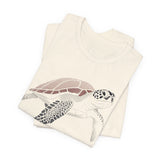 Maroon HalfTone Sea Turtle Graphic Tee - 4 Colors