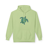 Teal Tribal Sea Turtle Hoodie -  Sea Turtle Sweatshirt - 6 Colors