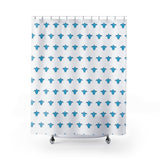 Fun Blue Sea Turtle Shower Curtains - Coastal Bathroom Decor