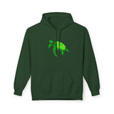 Bright Green Color Block Sea Turtle Hoodie - Comfy Sweatshirt - 4 Colors