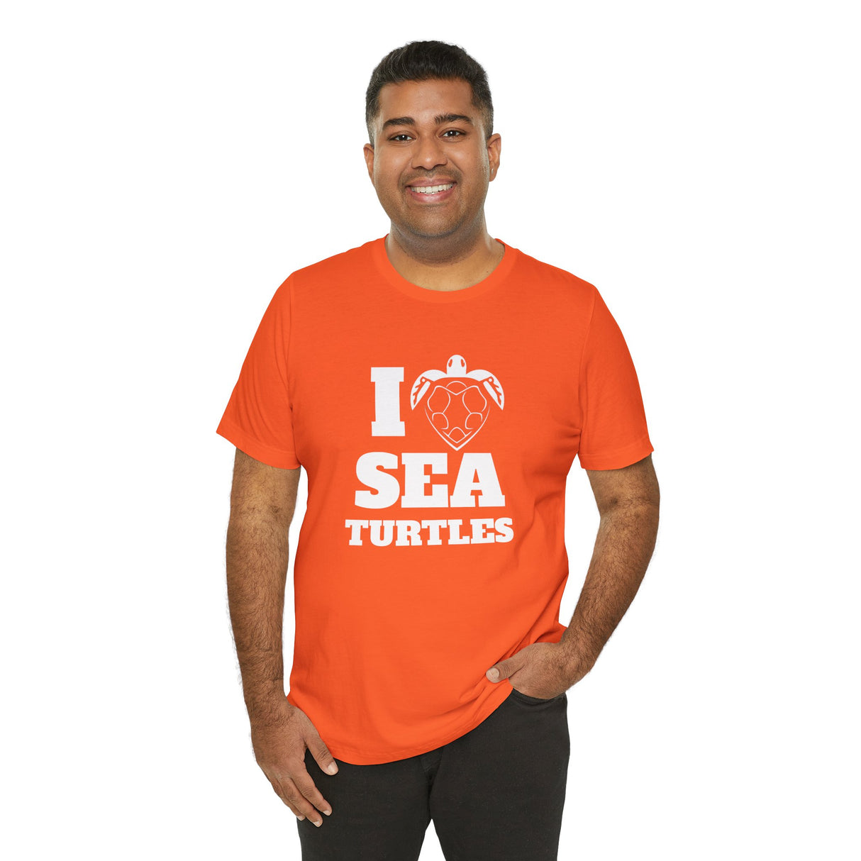 I Heart Sea Turtles White Ink Graphic Tee - 7 Colors