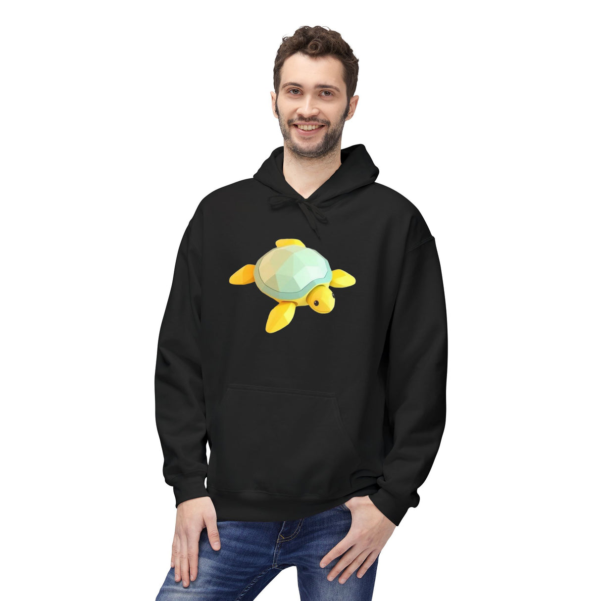Digi-Block Baby Sea Turtle Hoodie - Comfy Unisex Fleece Sweatshirt - 5 Colors
