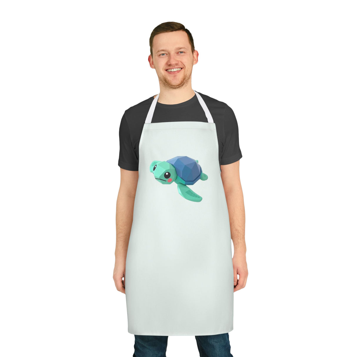 Sea Foam Digi Graphic Baby Sea Turtle Apron - Colorful Kitchen Gift