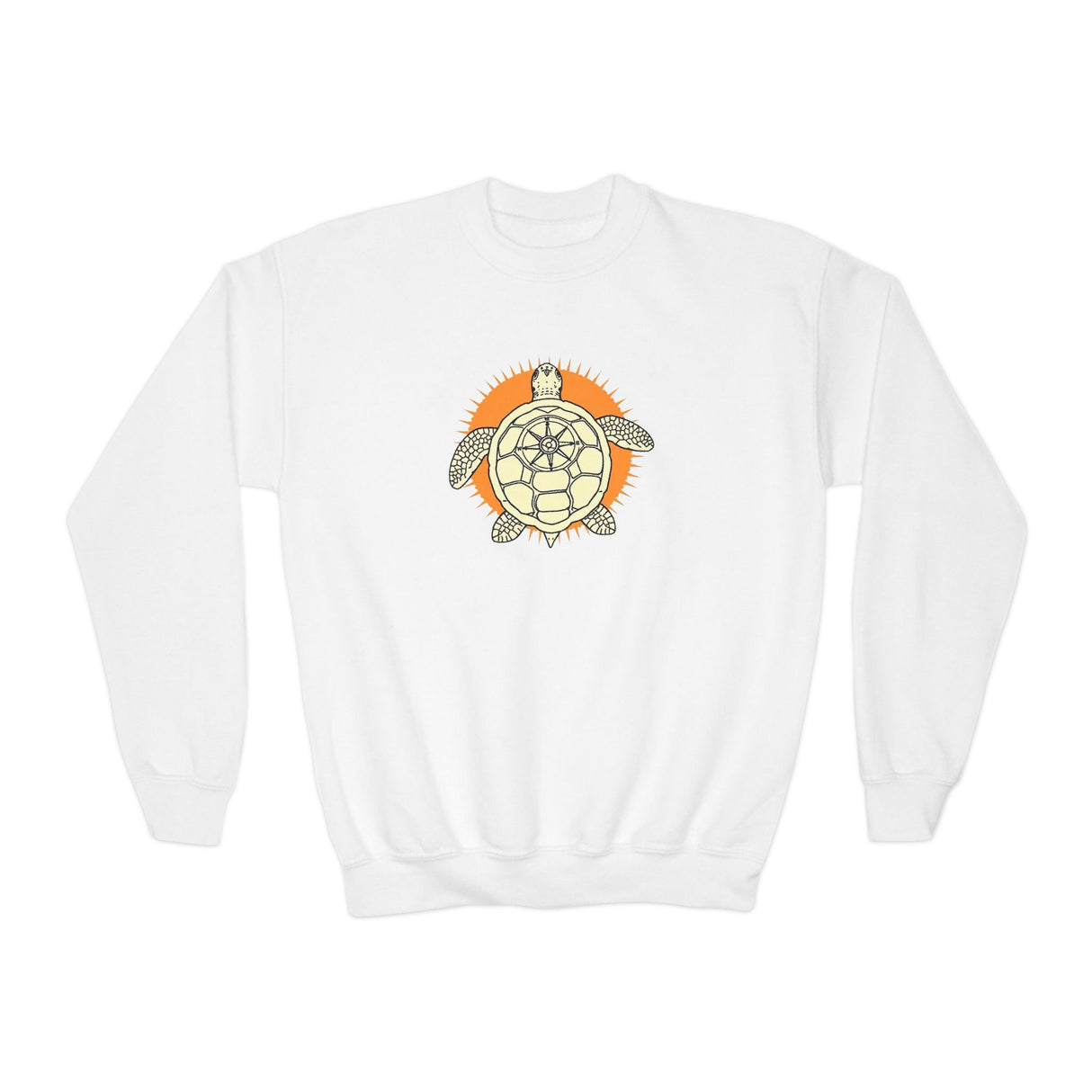 Navigator Sea Turtle Graphic Youth Crewneck Sweatshirt