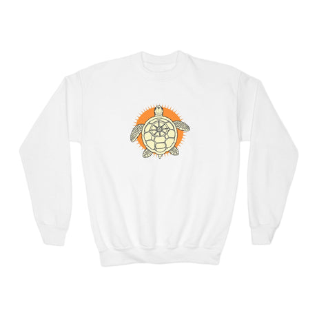 Navigator Sea Turtle Graphic Youth Crewneck Sweatshirt