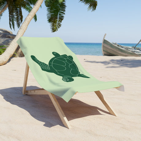 Gliding Green Sea Turtle Beach Towel