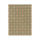 Tropical Sea Turtle-Themed Velveteen Microfiber Blanket - 3 Sizes