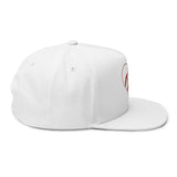 Red Sea Turtle Heart Embroidered Flat Bill Cap