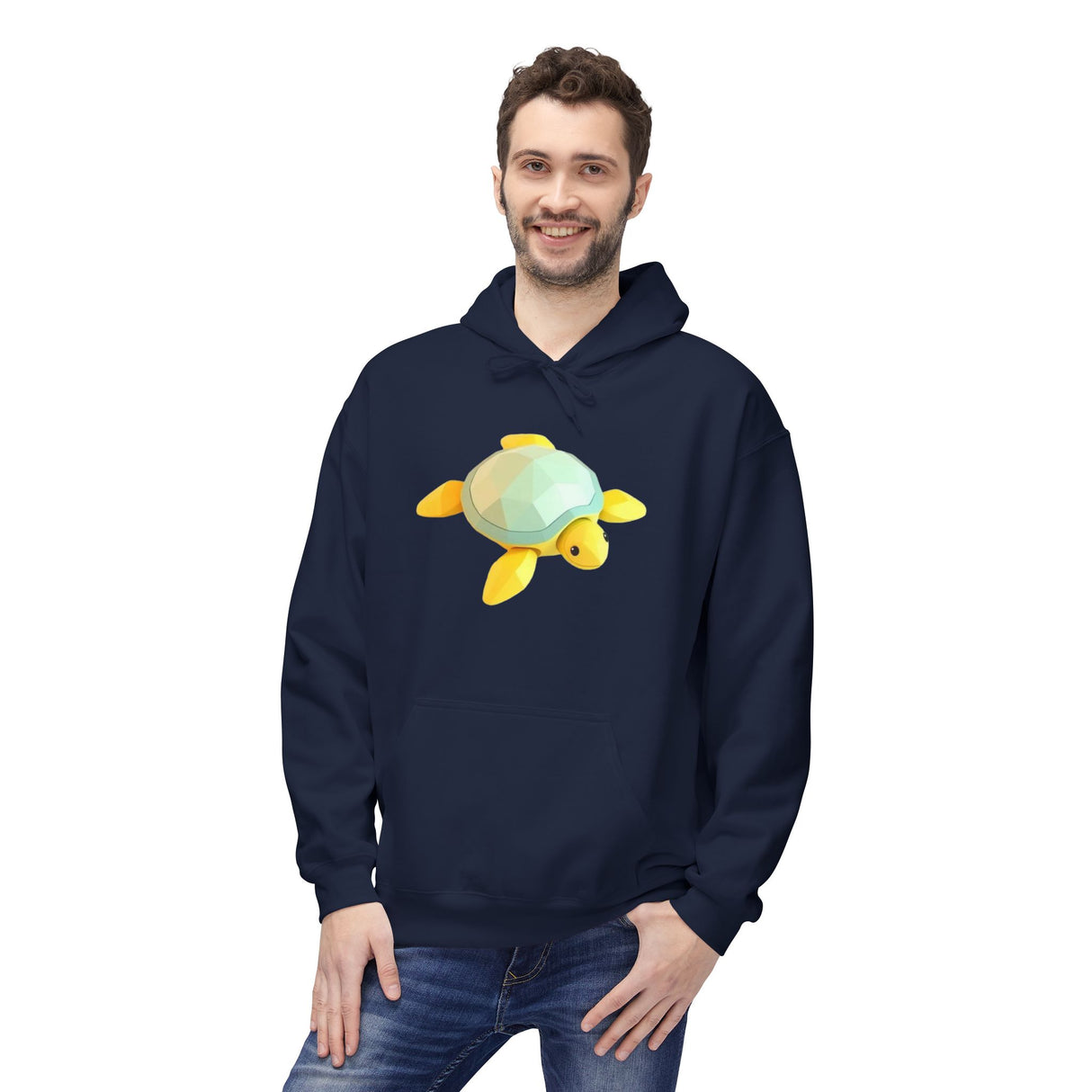 Digi-Block Baby Sea Turtle Hoodie - Comfy Unisex Fleece Sweatshirt - 5 Colors