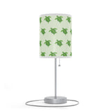 Green Sea Turtle Pattern Table Lamp, Nightstand Light, Sea Life Decor, Beach House Accent, Kid's Room Lighting