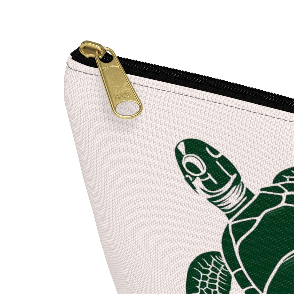 Pink and Green Sea Turtle Print Accessory Pouch