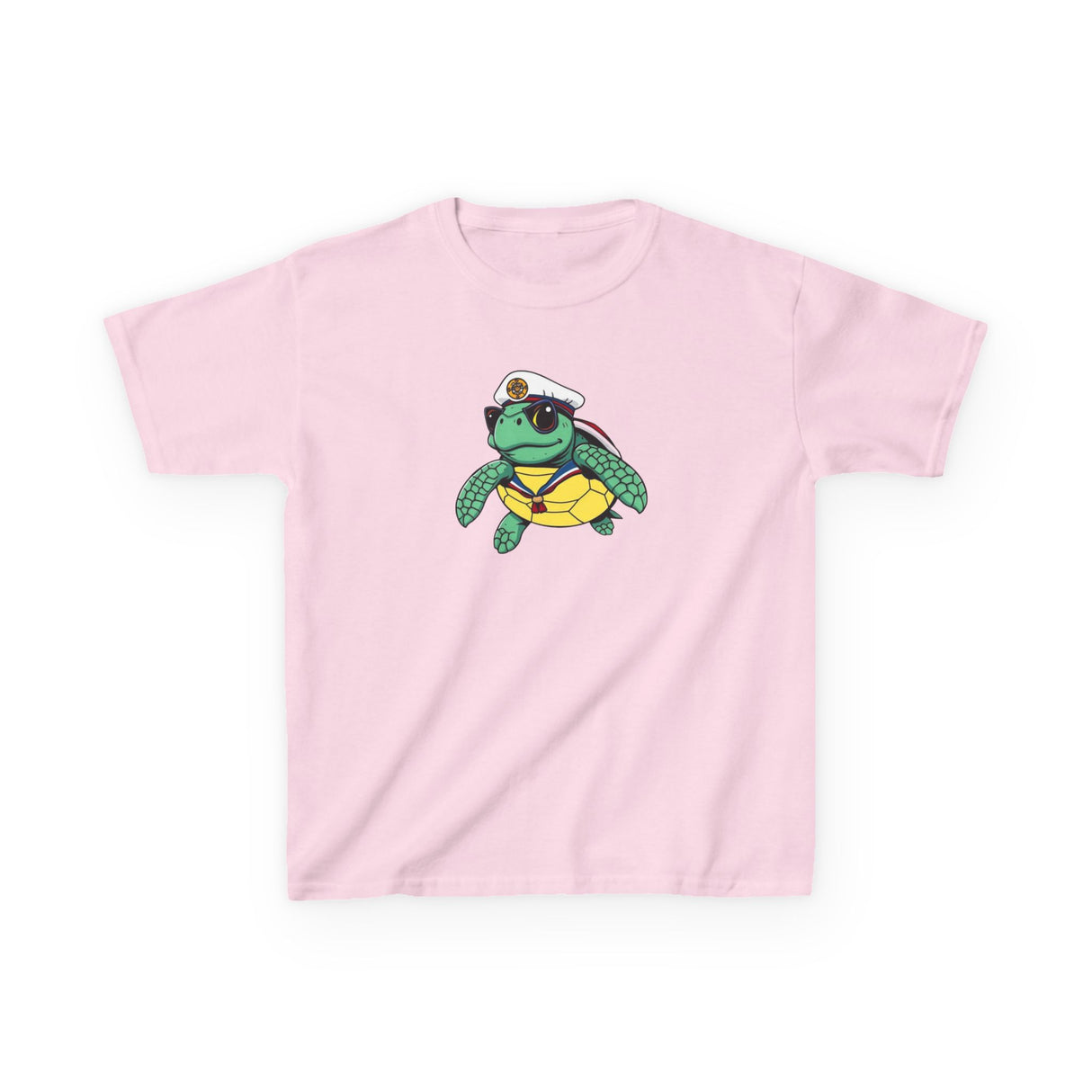 Kids Cute Baby Sea Turtle Sailor Cartoon Tee - 7 colors