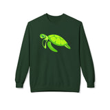 Neon Green Sea Turtle Sweatshirt