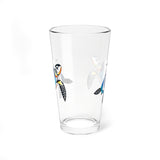 Stained Glass Sea Turtle Pattern Design 16oz Drinkware