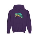 Youth Teal Sea Turtle Hoodie - 6 Colors