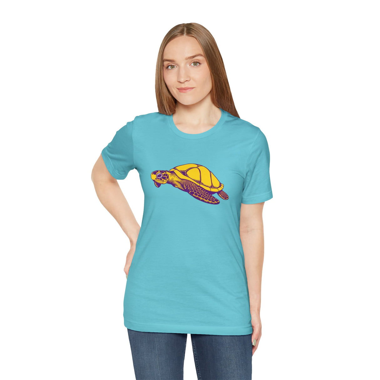 Purple and Gold Sea Turtle Tee - 5 colors