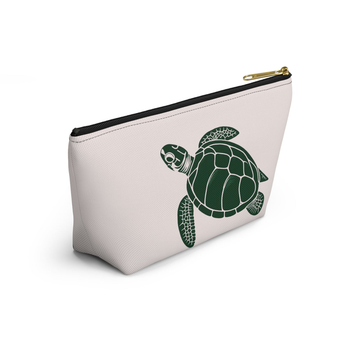 Pink and Green Sea Turtle Print Accessory Pouch