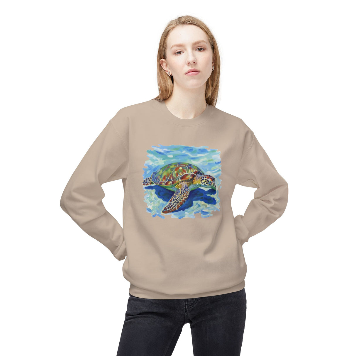 Watercolor Sea Turtle Sweatshirt - 4 colors
