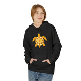 Gold Sea Turtle Hoodie - Comfy Unisex Fleece Sweatshirt - 4 Colors