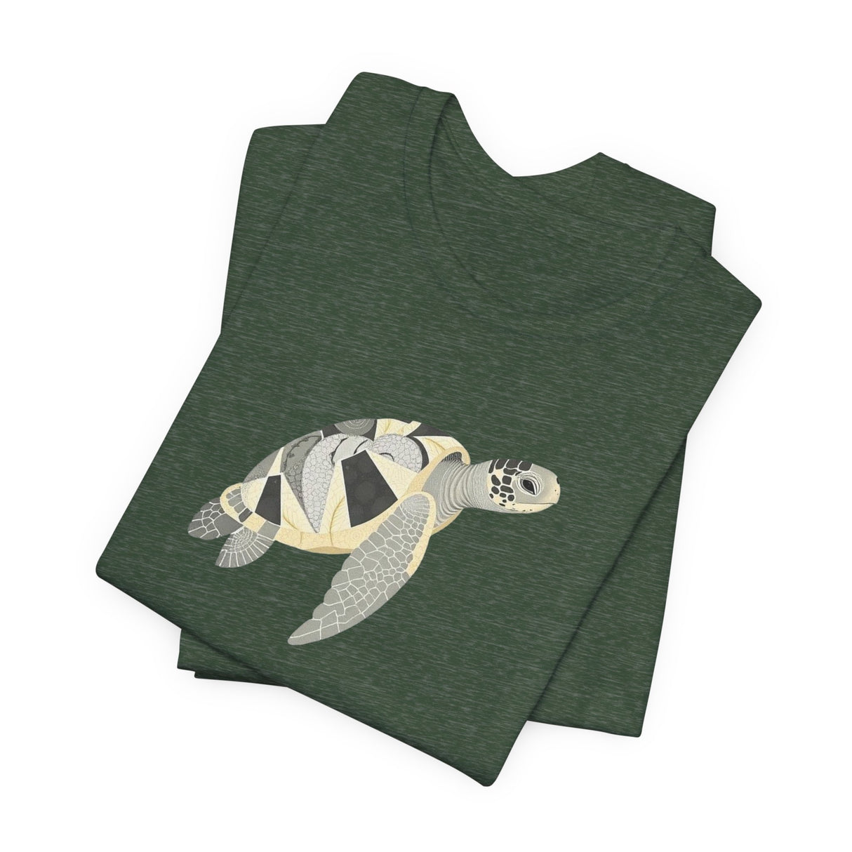 White and Gray Collage Sea Turtle Tee - 6 colors