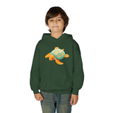 Youth Orange and Teal Sea Turtle Hoodie - 6 Colors