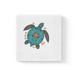 Blue Boho Tropical SeaTurtle-Themed Cocktail Napkins