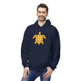 Gold Sea Turtle Hoodie - Comfy Unisex Fleece Sweatshirt - 4 Colors