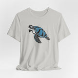 Blue Comic Print Sea Turtle Graphic Tee - 7 Colors