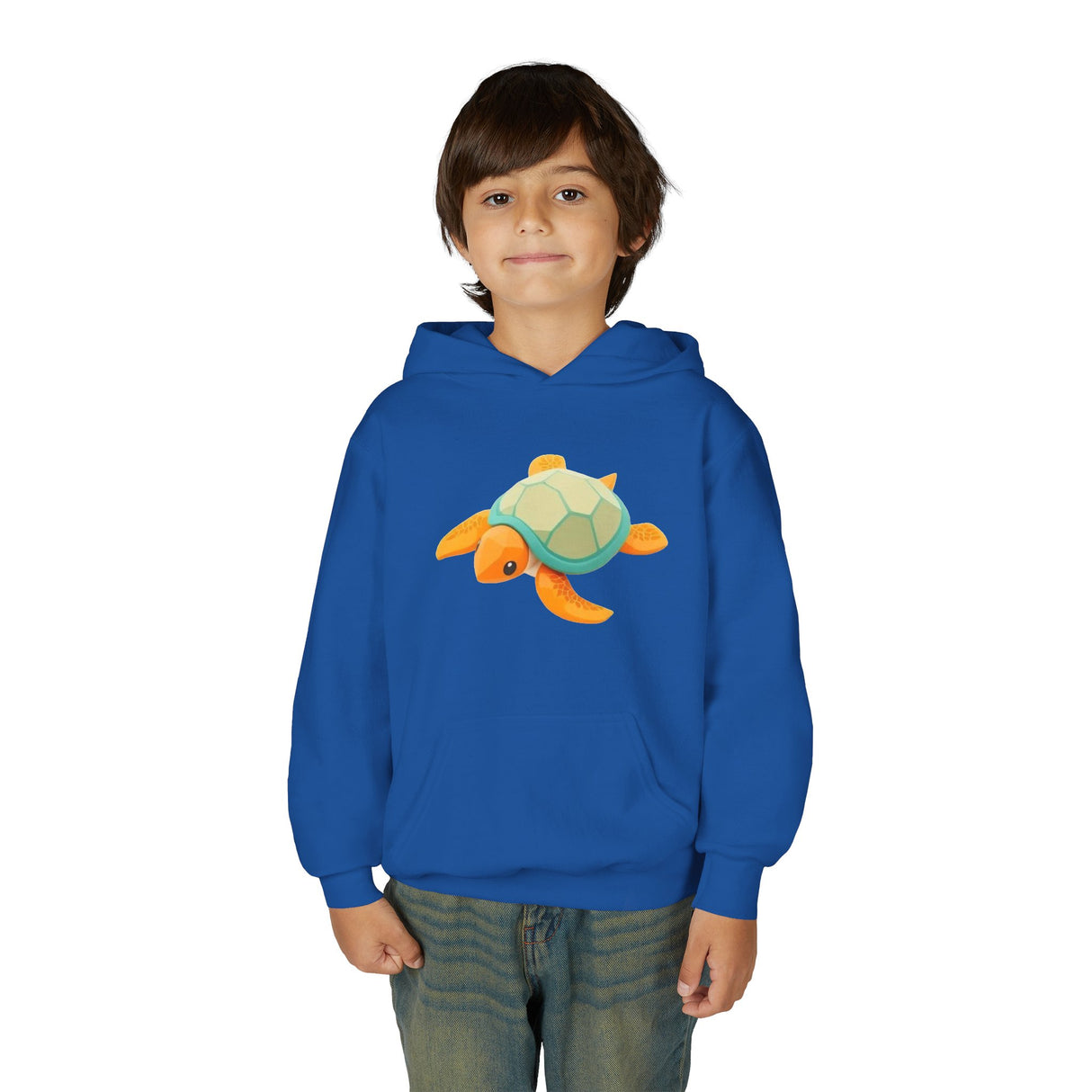 Youth Orange and Teal Sea Turtle Hoodie - 6 Colors