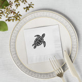 Black Island SeaTurtle-Themed Cocktail Napkins