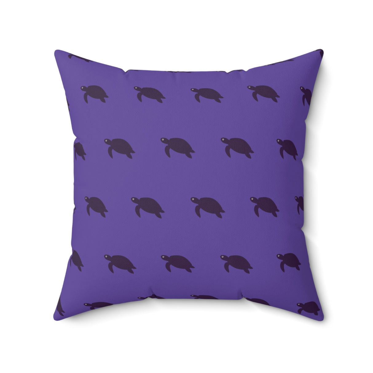 Purple Momchrome Sea Turtle Pillow, Faux Suede Pillow - 4 sizes