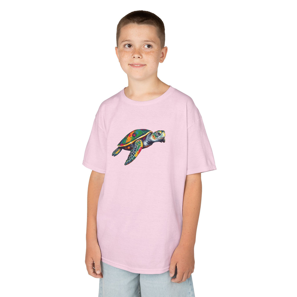 Kids Cute Paint Splat Sea Turtle Tee - 6 colors