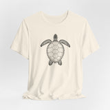 Intricate Black Ink Sea Turtle Graphic Tee - 7 Colors
